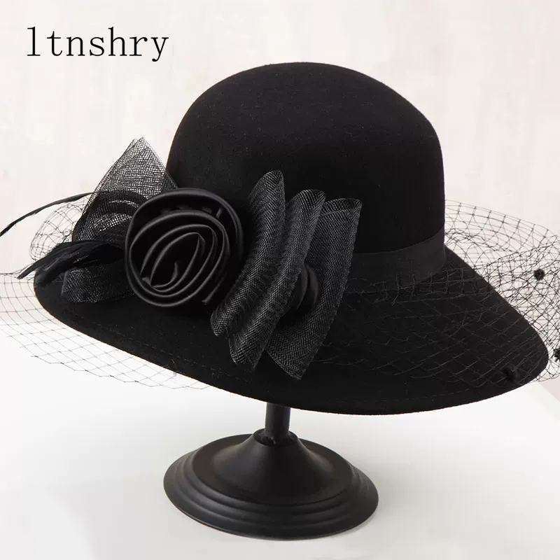 Fedora Hat Wool - Topi Fedora Wanita Elegan dari Wol