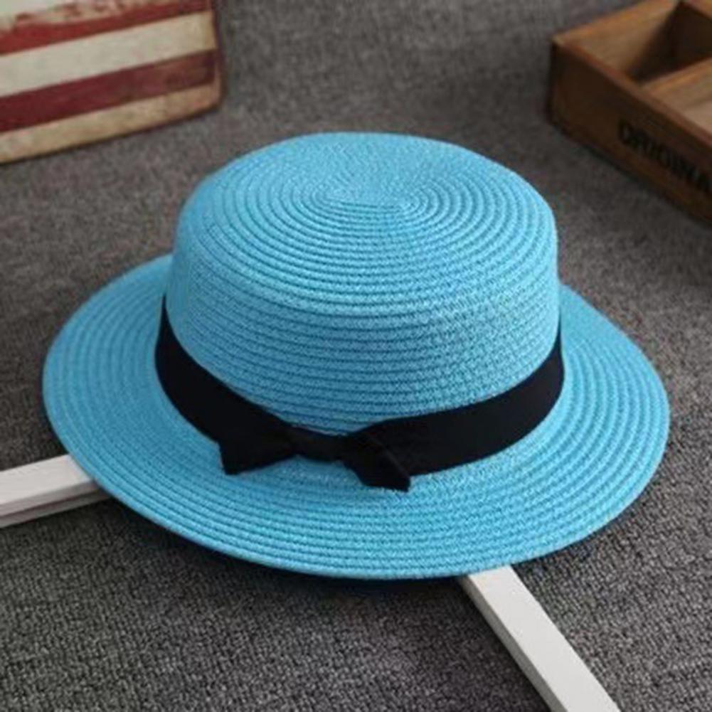 Sun Hat Wide Brim - Topi Jerami Anyaman Tangan, Topi Pantai
