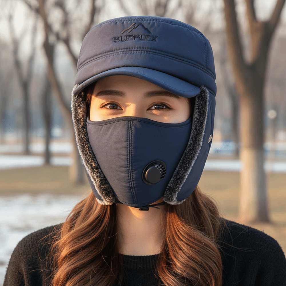 Trapper Hat Ear Flap - Topi Trapper Musim Dingin Tebal dengan