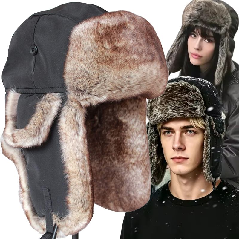 Topi Musim Dingin Pria Model T - Trapper Hat Ear Flap ulasan dan harga