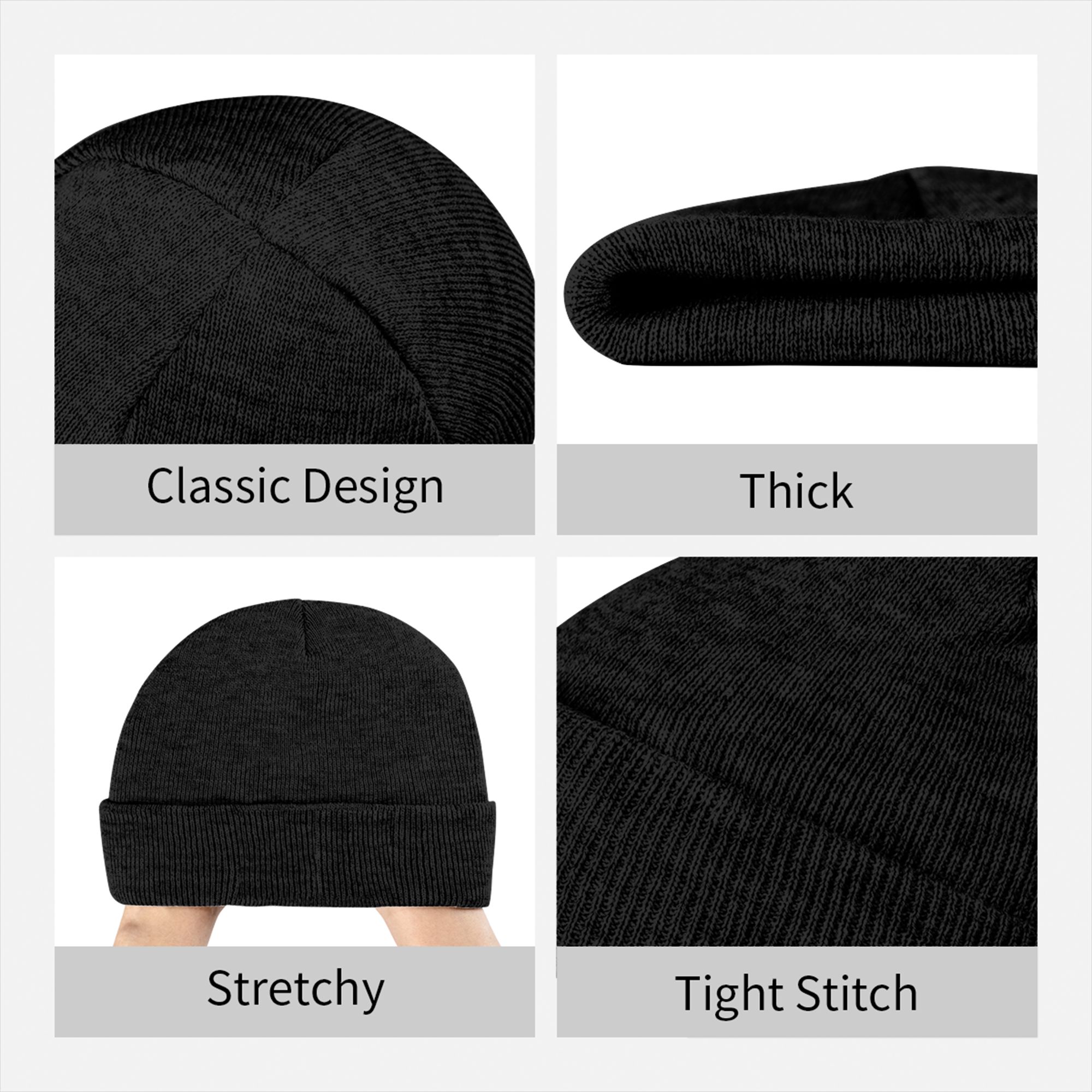 Deus Vult - Topi Rajut Rib Ber - Beanie Cuffed Knit ulasan dan harga