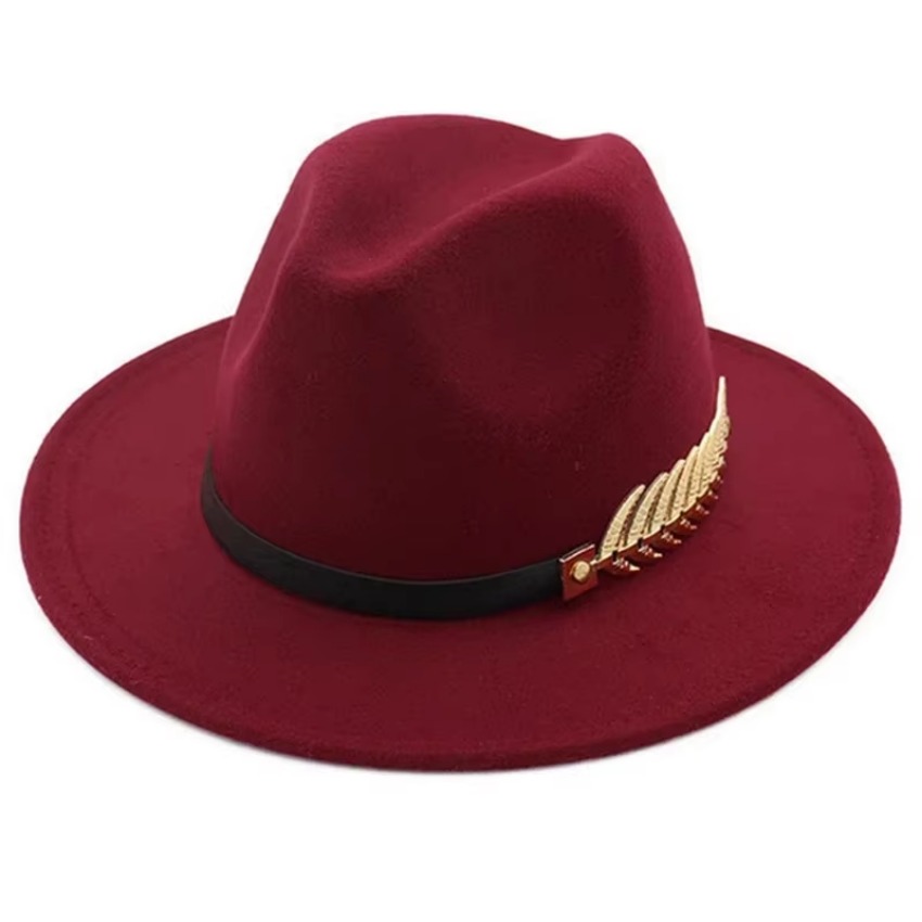 1 Buah Topi Pria Wanita Unisek - Fedora Hat Wool ulasan dan harga